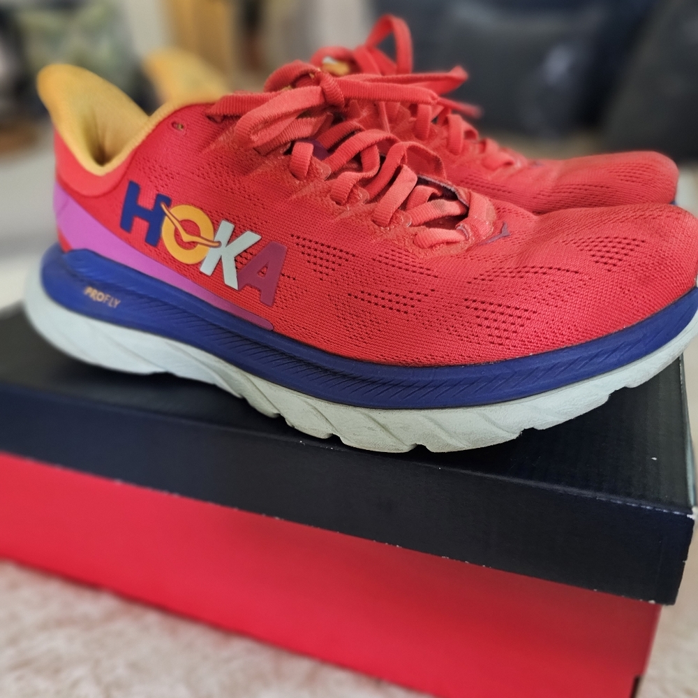 Women's Hoka one one Mach 4 Fiesta Bluing Sneakers